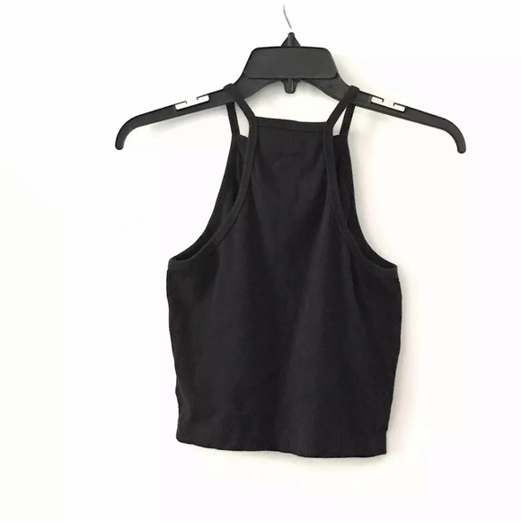 Casual Racer Back Tank Top Color Black Size Large - Picture 4 of 5